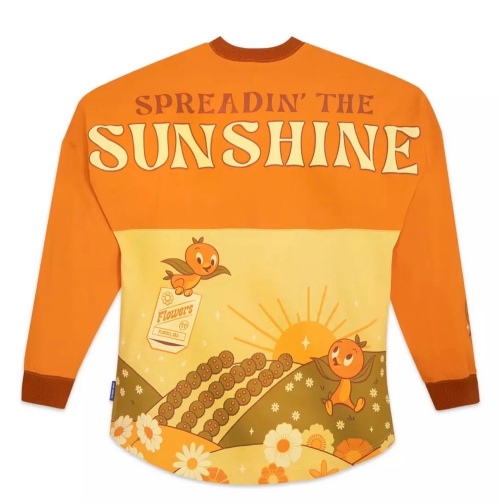 Disney Flower and Garden Orange Bird Spirit Jersey L